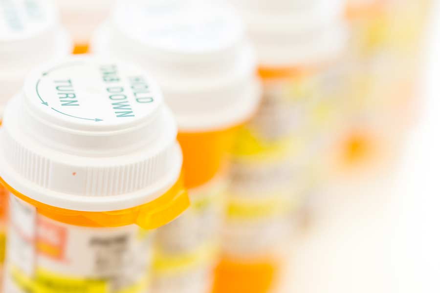orange pill bottles at Kern Valley Health District