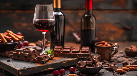 wine choclate mixer kvhd at Kern Valley Health District