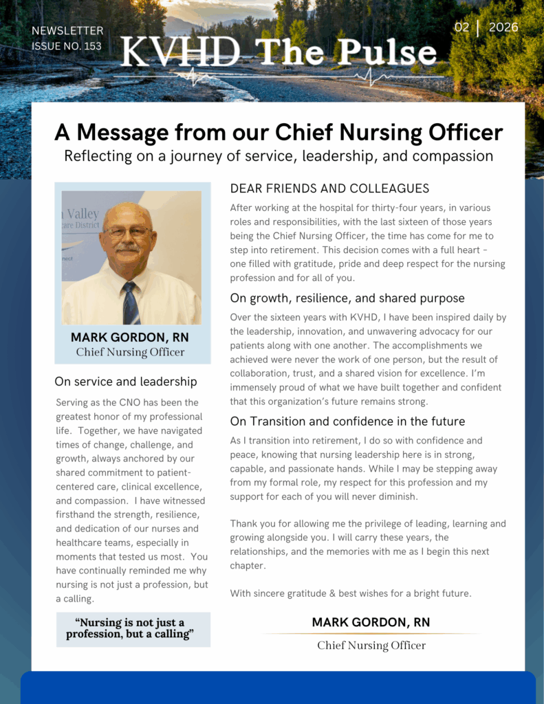 February.Front 1 at Kern Valley Health District